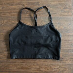 Aerie Black Strappy Crop Top